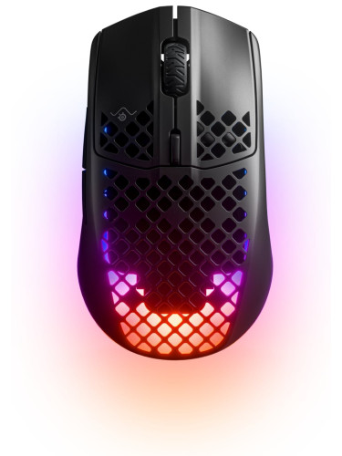  Гейминг мишка SteelSeries - Aerox 3 (2022), безжична, черна