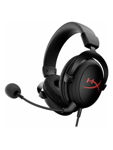  Гейминг слушалки HyperX - Cloud Core, черни/червени