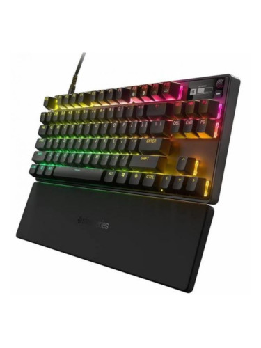  Механична клавиатура SteelSeries - Apex Pro TKL, OmniPoint, RGB, черна