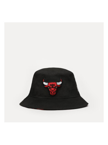 New Era Идиотка Print Infill Bucket Bulls Chicago Bulls мъжки Аксесоари Bucket hat 60298694 Черен
