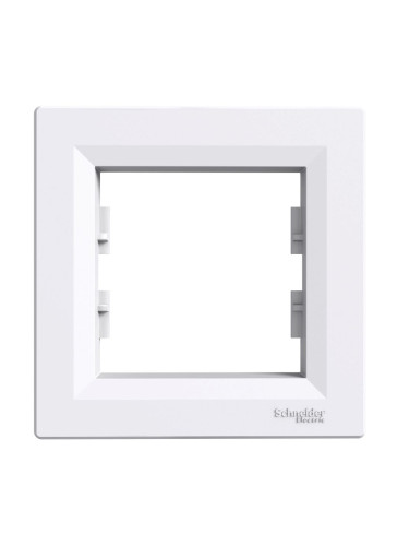 Единична рамка, Schneider, Asfora, едно гнездо, цвят бял, EPH5800121