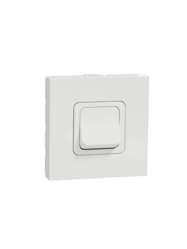 Двуполюсен електрически ключ, 20A, 250VAC, за вграждане, бял, New Unica, NU322518