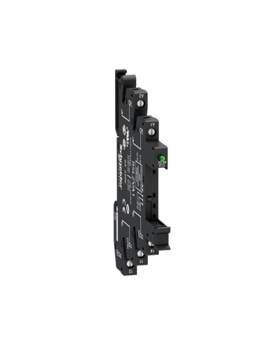 Цокъл за реле, RSLZVA1, 6A, 12~24VAC/VDC, Harmony, Schneider
