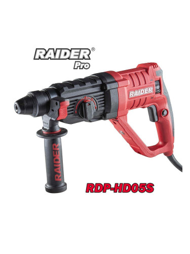 Перфоратор ударен с 3 функции SDS-plus, 750W, 2.6J, RAIDER RDP-HD05S
