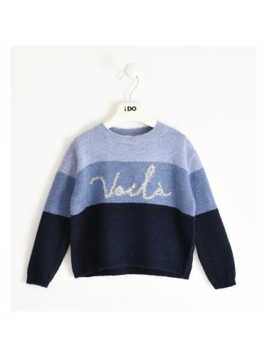 Детски плетен пуловер в три цвята iDO 41903
