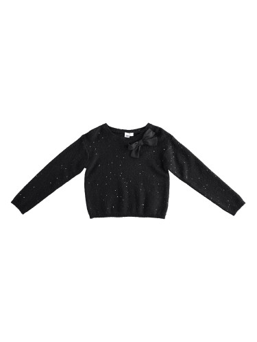 Детски плетен пуловер с пайети iDO 41901