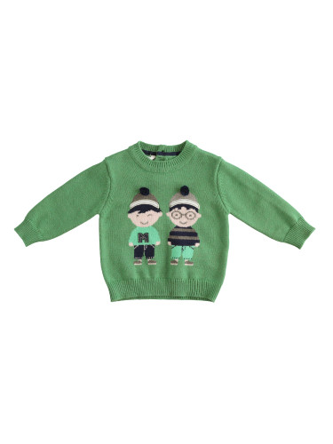 Бебешки пуловер в зелен цвят Minibanda 31617