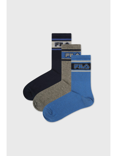 3PACK каси чорапи за момчета FILA City
