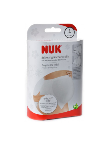 NUK Безшевен колан за бременни, размер L Бял