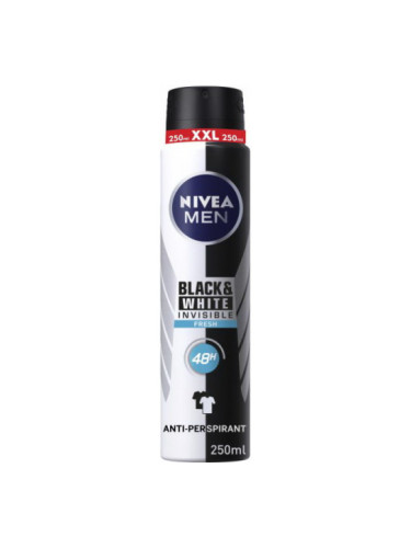 NIVEA MEN BLACK & WHITE INVISIBLE FRESH Дезодорант спрей XL