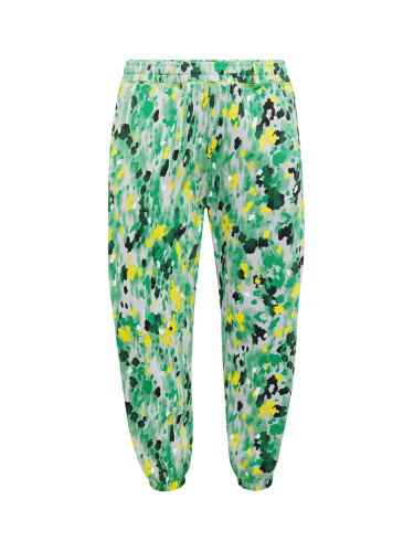 ADIDAS BY STELLA MCCARTNEY Спортен панталон 'Printed '  жълто / светлозелено / черно / бяло