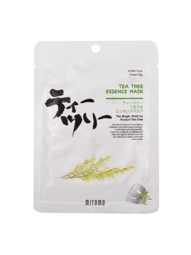 MITOMO Tea Tree  Japan Facial Essence Mask Маска за лице дамски 25gr