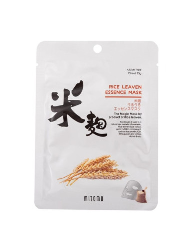 MITOMO Rice Leaven Japan Facial Japan Essence Mask Маска за лице дамски 25gr