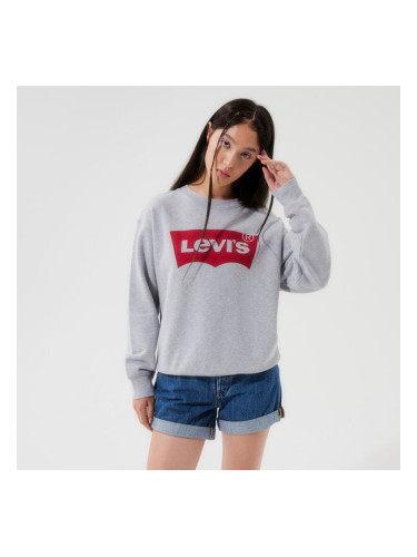 Levi's Суитчър Graphic Standard Crew дамски Дрехи Суичъри 18686-0012 Сив