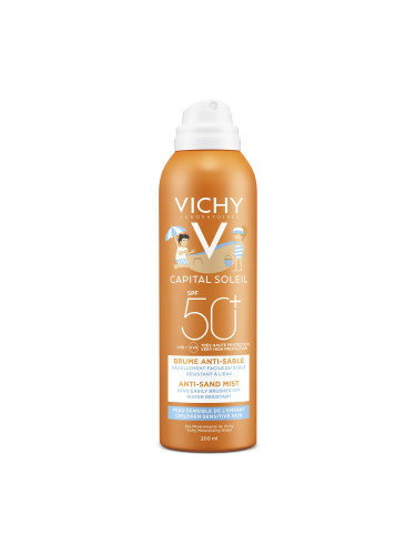 Vichy Capital Soleil Слънцезащитен спрей анти-пясък за деца SPF50+ 200 ml