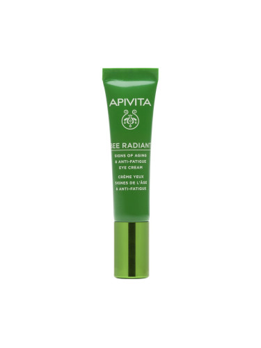 Apivita Bee Radiant озаряващ околоочен крем против тъмни кръгове и бръчки 15 ml