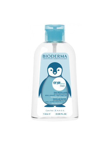 Bioderma ABCDerm Почистваща мицеларна вода за бебета и деца - 1000 ml - Срок на годност: 31.07.2024 г.