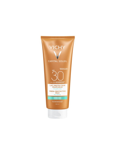 Vichy Capital Soleil Beach Protect Слънцезащитно мляко за лице и тяло SPF30+ 300 ml