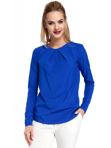 Елегантна дамска блуза в син цвят M307