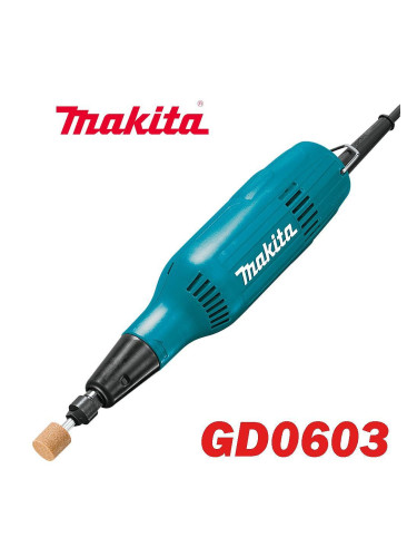 Шлайф прав Makita GD0603, 240W, цанга 6 мм, 28000 об./мин