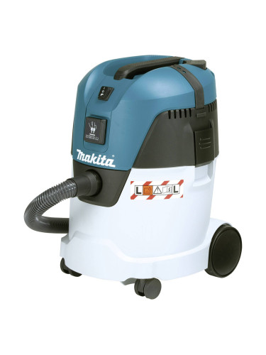 Прахосмукачка електрическа за сухо и мокро почистване, Makita VC2512L, 1000W, 25 л