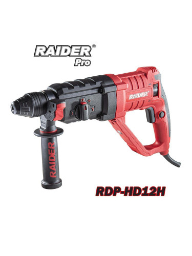 Перфоратор електрически SDS-plus, 950W, 3J, RAIDER RDP-HD12H, в куфар с аксесоари
