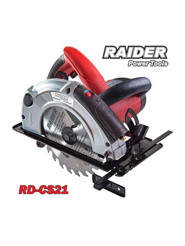 Циркуляр електрически ръчен RAIDER RD-CS21, 185 мм, 1300W, с лазер