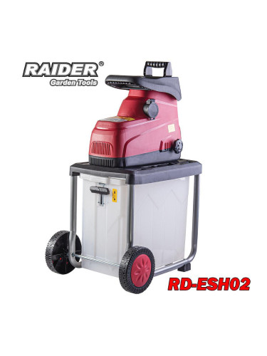 Дробилка за клони, електрическа, RAIDER RD-ESH02, 2800W, 50 л, 45 мм, тих режим