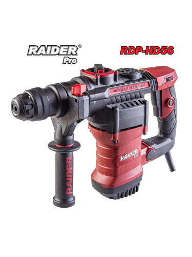 Перфоратор RAIDER RDP-HD56, 1800W, 6J, SDS-Plus, с регулиране на оборотите