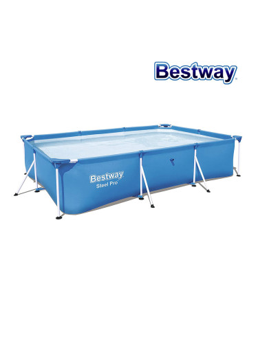 Басейн с метална конструкция, сглобяем, 300x201x66см, Bestway 56404 Steel Pro