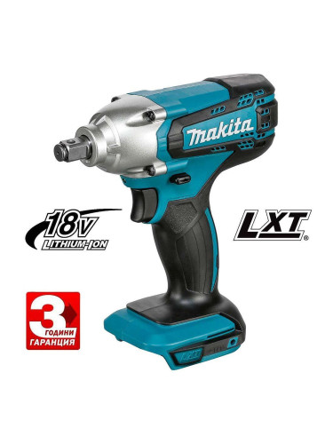 Гайковерт акумулаторен, ударен, Makita DTW190Z, 18V, LXT, 1/2", 190Nm