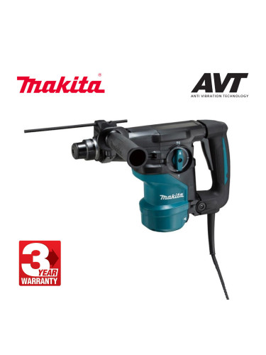Перфоратор електрически Makita HR3001CJ, 1050W, SDS-Plus, 3.9J