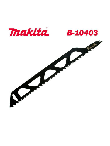 Нож за саблен трион/ножовка, Makita B-10403, за рязане на тухли и газобетон, 455x50x1.5мм, HM