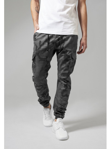 Мъжки камуфлажен карго панталон Urban Classics grey camo