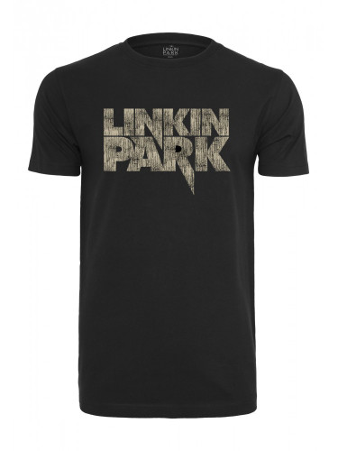 Мъжка тениска Merchcode Linkin Park Distressed Logos в черен цвят
