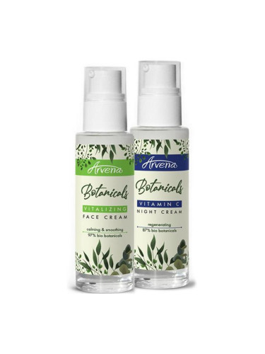 Комплект Дневен и нощен крем за чувствителна кожа Arvena Botanicals Vitalizing & Night Cream