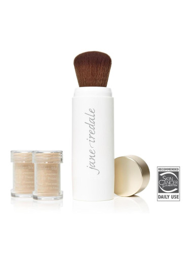 Слънцезащитна водоустойчива пудра с четка SPF30 Jane Iredale Powder Me Dry Sunscreen