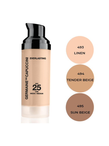 Слънцезащитен фон дьо тен за мазна кожа SPF25 Germaine De Capuccini Make Up Everlasting