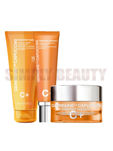 Комплект Анти-ейдж с Витамин С за лице и тяло Germaine De Capuccini Timexpert Radiance C+ Set