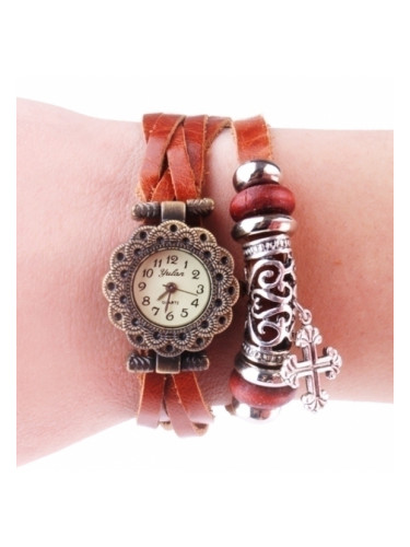 Часовник - гривна с висулка кръст