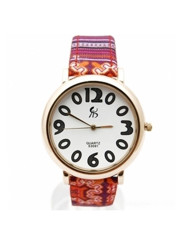 Часовник с розово-сини раета