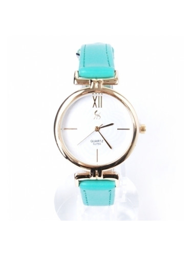 Дамски часовник с тюркоазена каишка