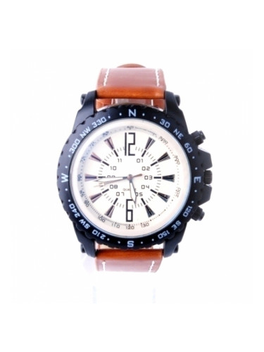 Мъжки спортен часовник с кафява каишка