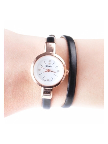 Черен часовник-гривна