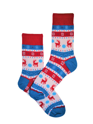 Коледни чорапи с елени