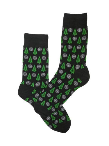 Коледни чорапи с елхи