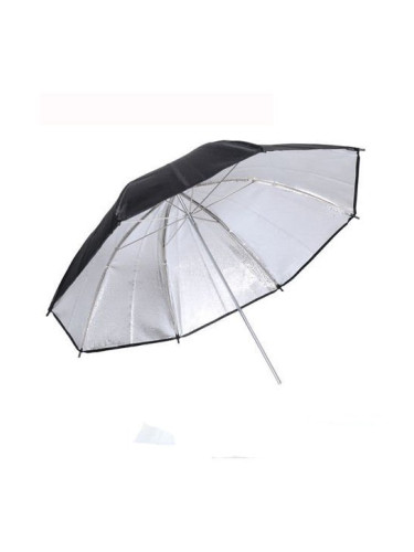Чадър /рефлектор ,черно и сребристо 100 см
