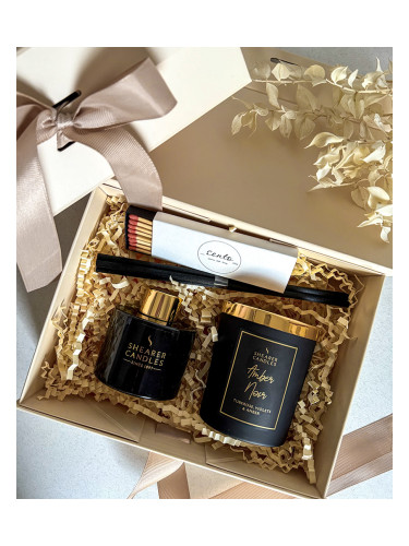 Комплект за подарък Ароматна свещ и Дифузер Amber Noir