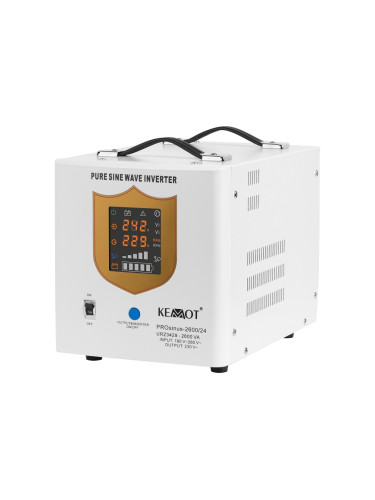 UPS URZ3429, външен акумулатор, за парно, инвертор, 190~250VAC, 1800W, истинска синусоида, KEMOT