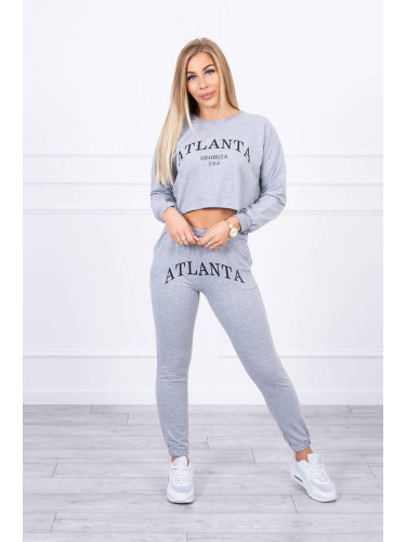 Set with gray print Atlanta